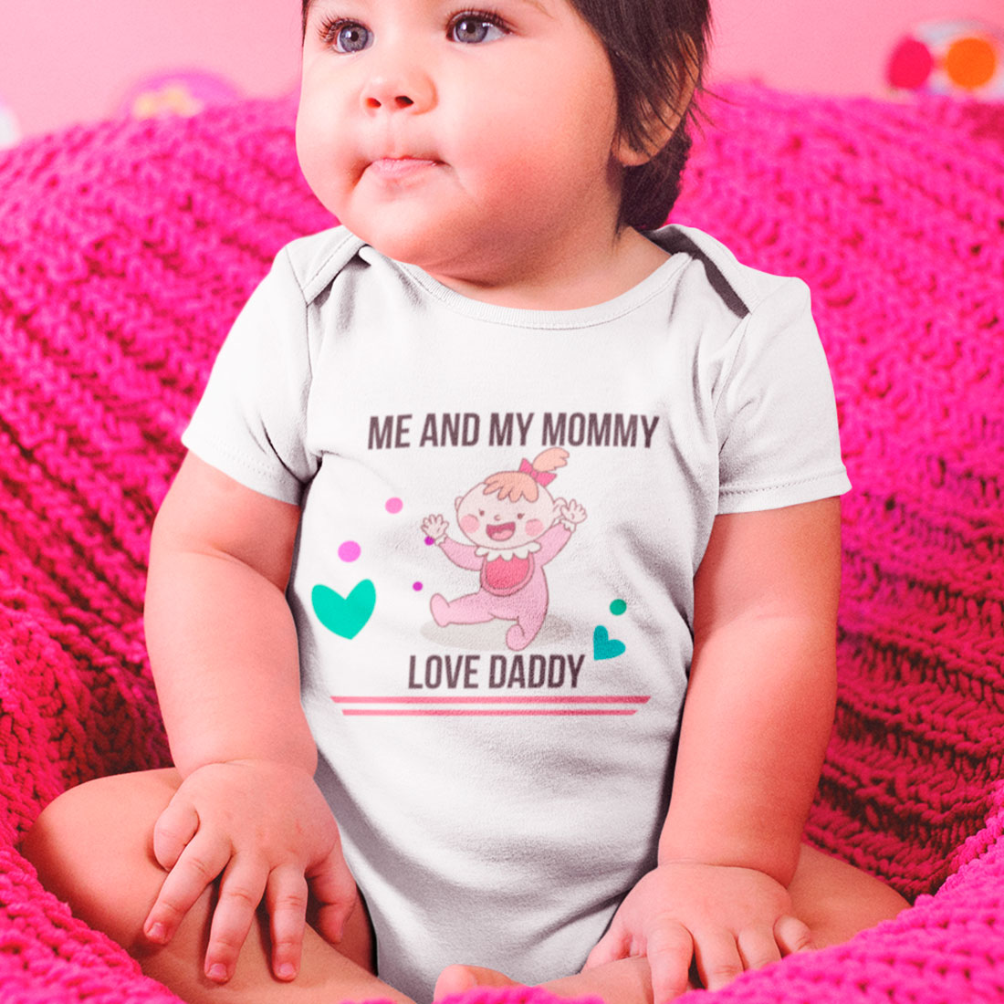 Разпродажба - Бебешко боди - Me and my mommy love daddy