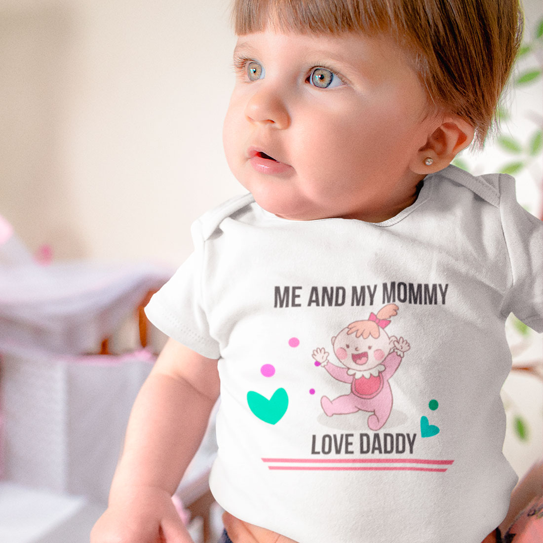 Разпродажба - Бебешко боди - Me and my mommy love daddy