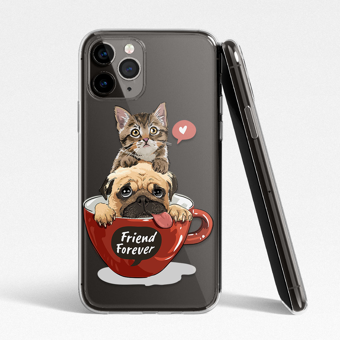 Кейс за телефон - Dog and cat