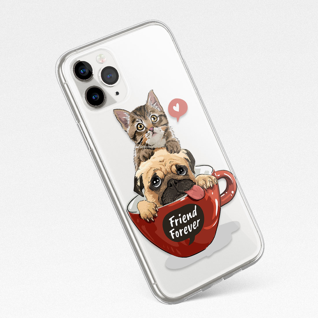 Кейс за телефон - Dog and cat