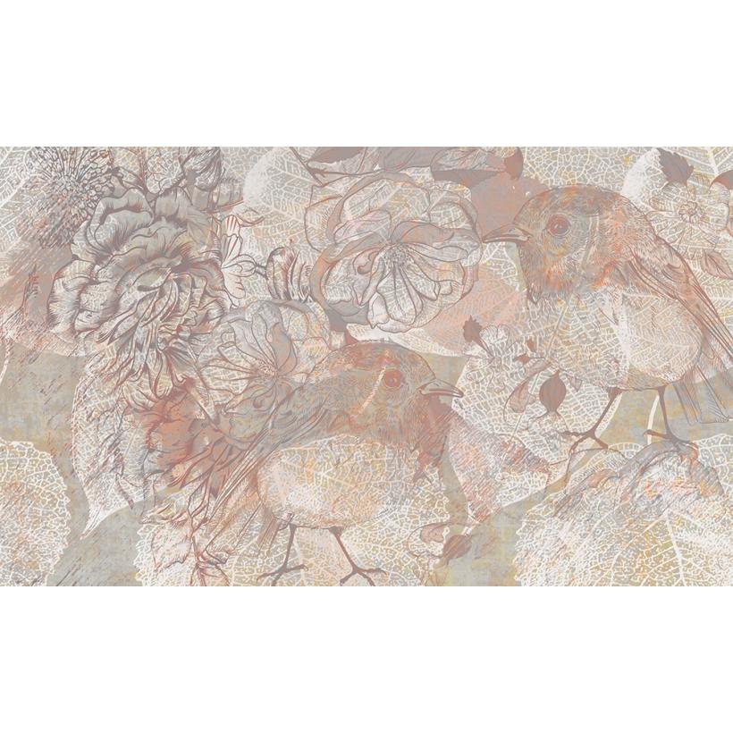Фототапет - Птиче в цветята