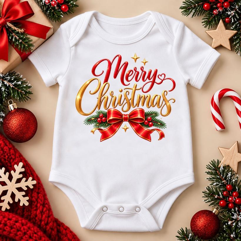 Бебешко боди - Merry Christmas