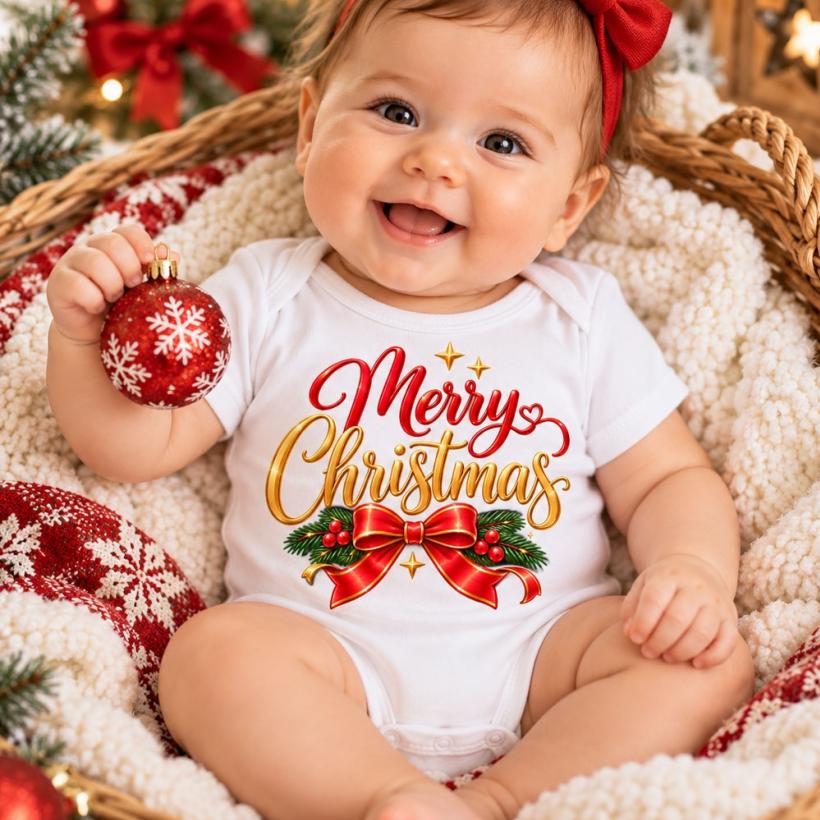 Бебешко боди - Merry Christmas