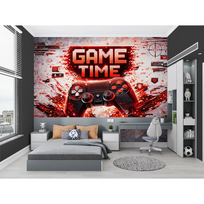 Фототапет геймърски дизайн Game Time