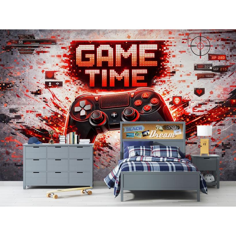 Фототапет геймърски дизайн Game Time