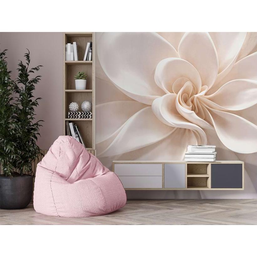 Фототапет бежово цвете с 3D ефект