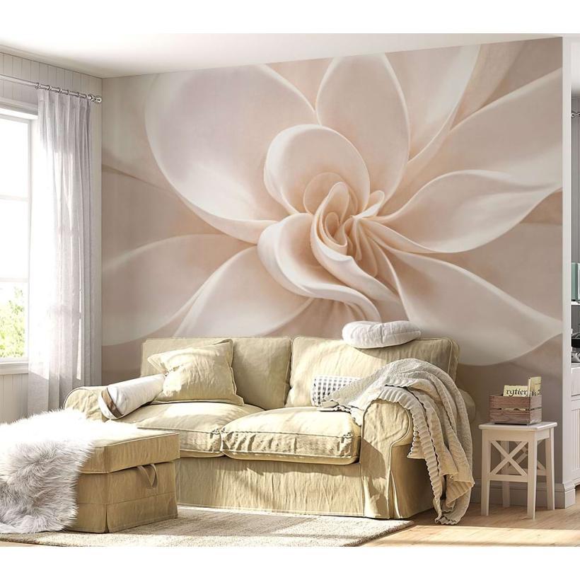 Фототапет бежово цвете с 3D ефект