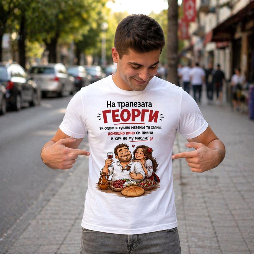 Тениска за Гергьовден - На трапезата Георги