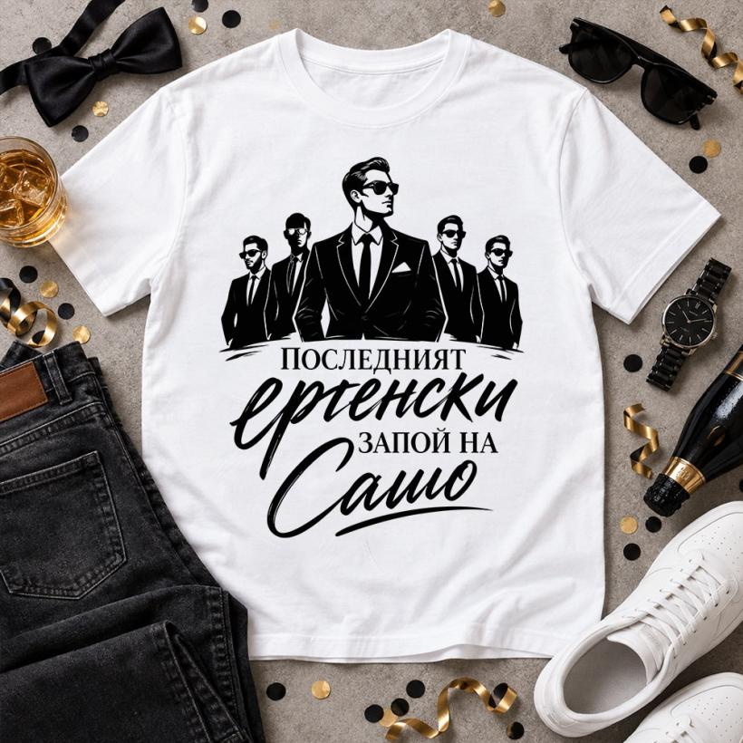 Мъжка тениска Последният ергенски запой на...