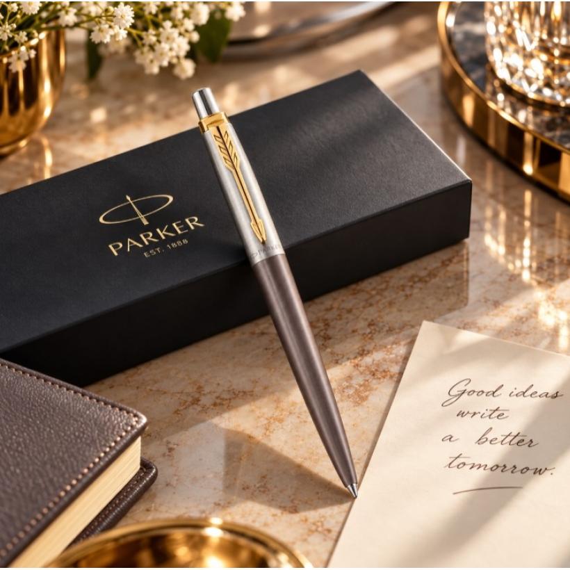 Химикалка Parker Jotter XL Core Grey със златисти акценти