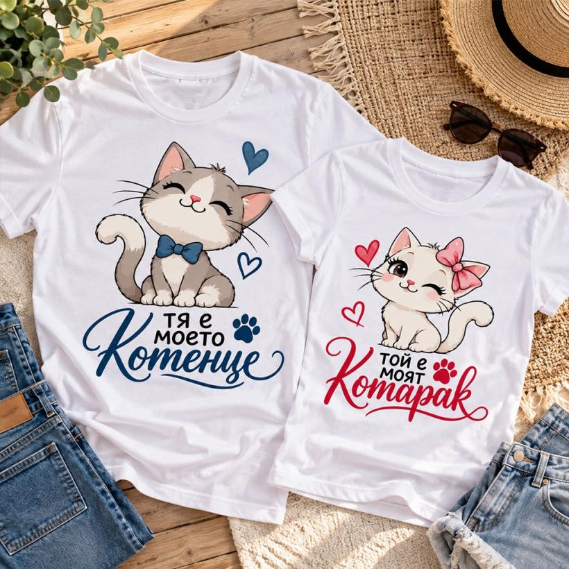 Комплект Тениски - Котараци