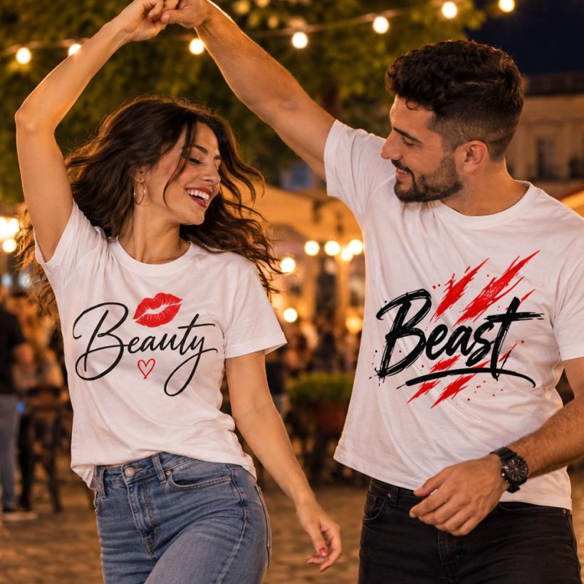 Комплект Тениски - Beauty & Beast