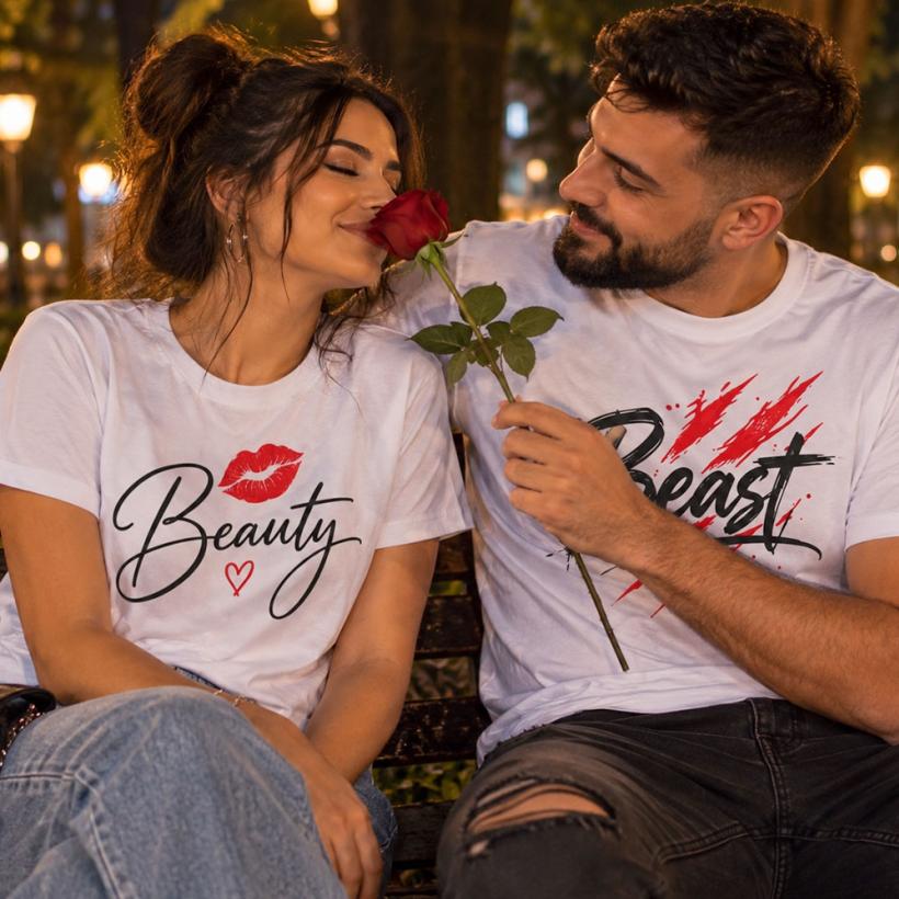 Комплект Тениски - Beauty & Beast