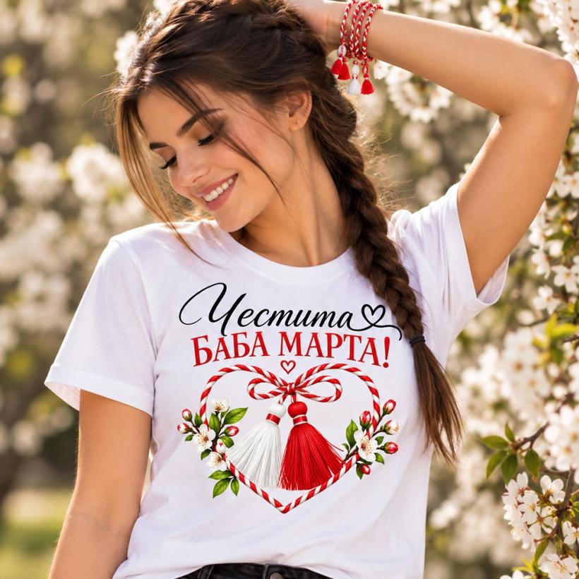 Дамска тениска - Честита Баба Марта !
