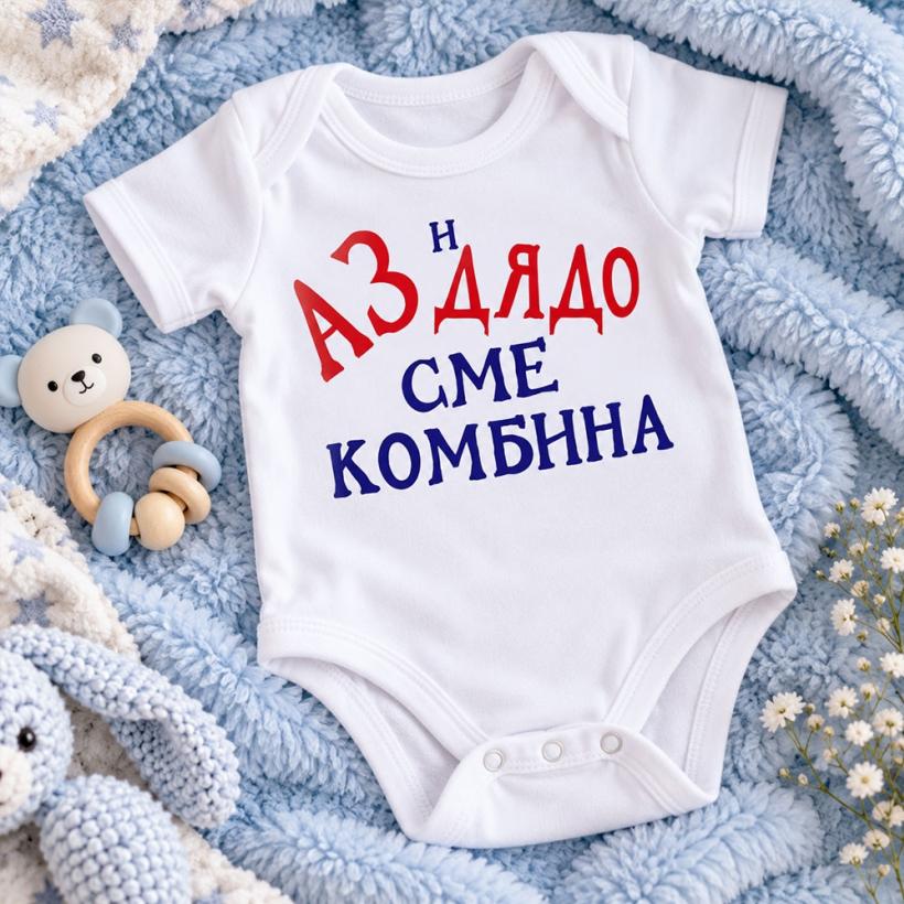 Бебешко боди - Аз и Дядо сме комбина