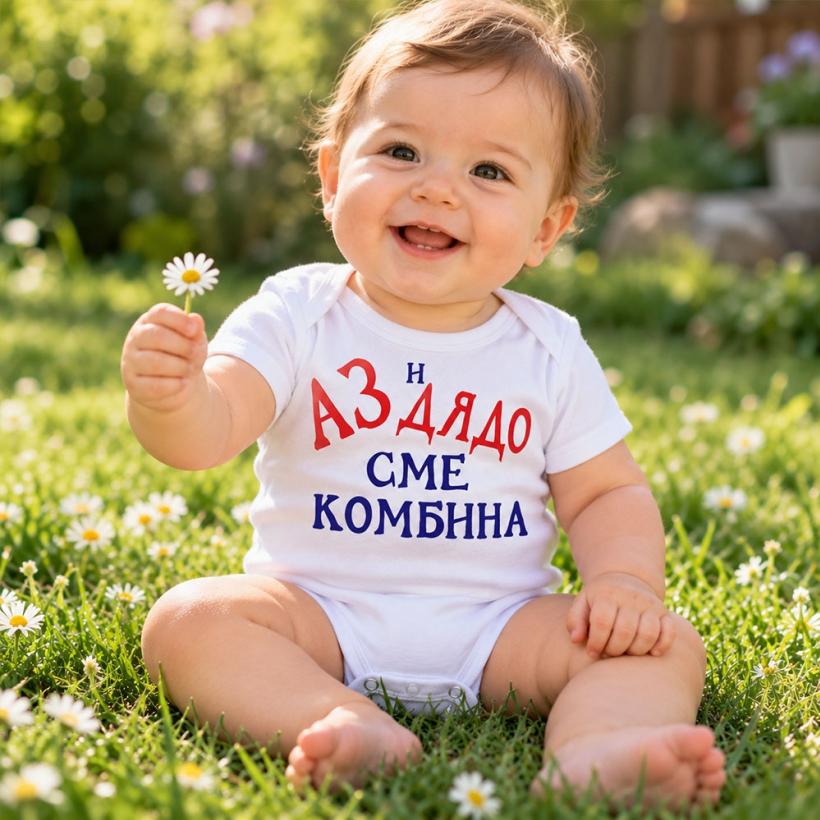 Бебешко боди - Аз и Дядо сме комбина
