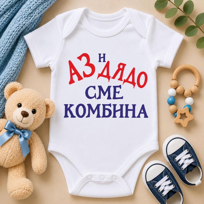 Бебешко боди - Аз и Дядо сме комбина