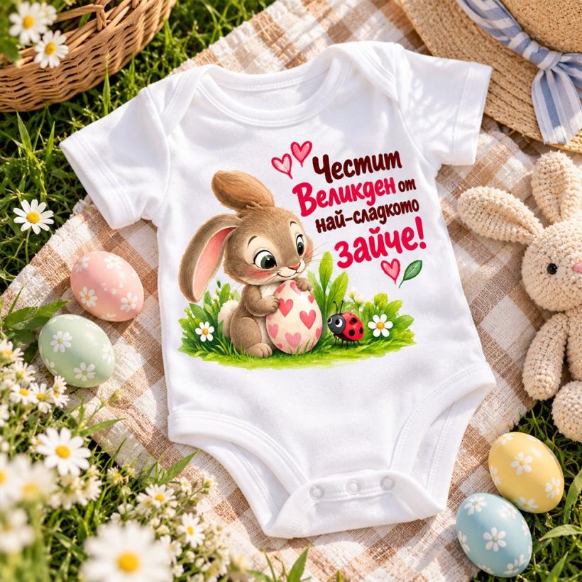 Бебешко боди - Честит Великден
