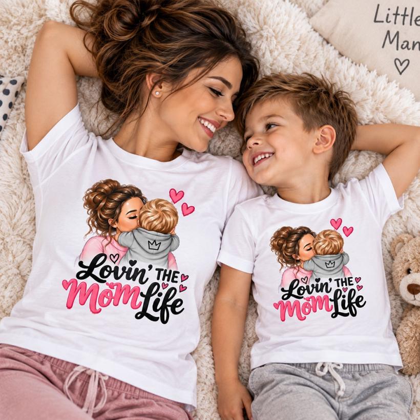 Комплект тениски - Lovin the mom life