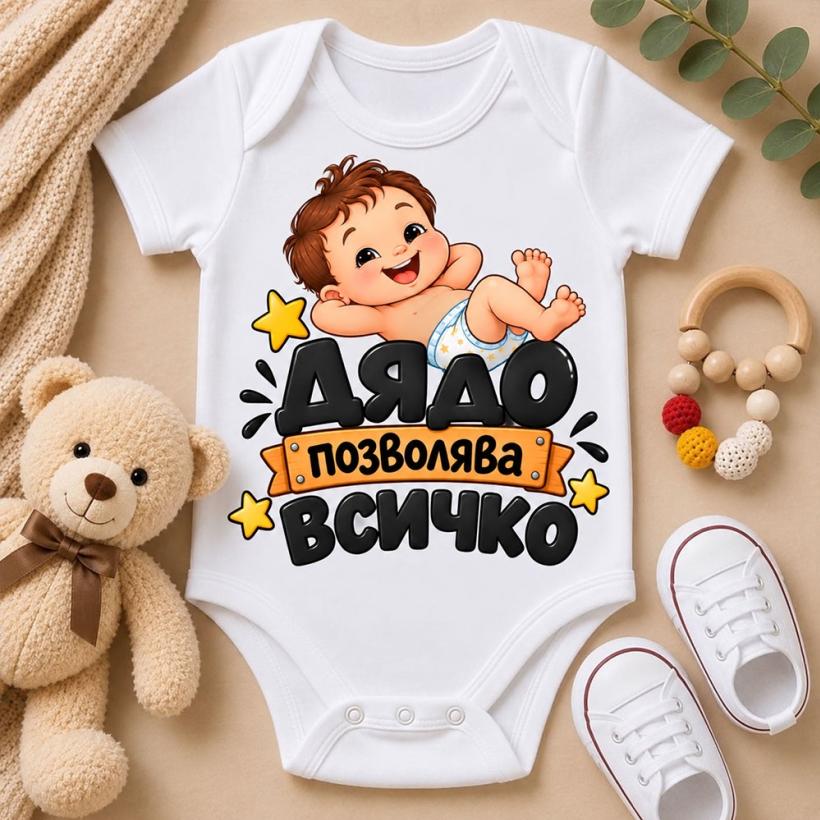 Бебешко боди - Дядо позволява всичко