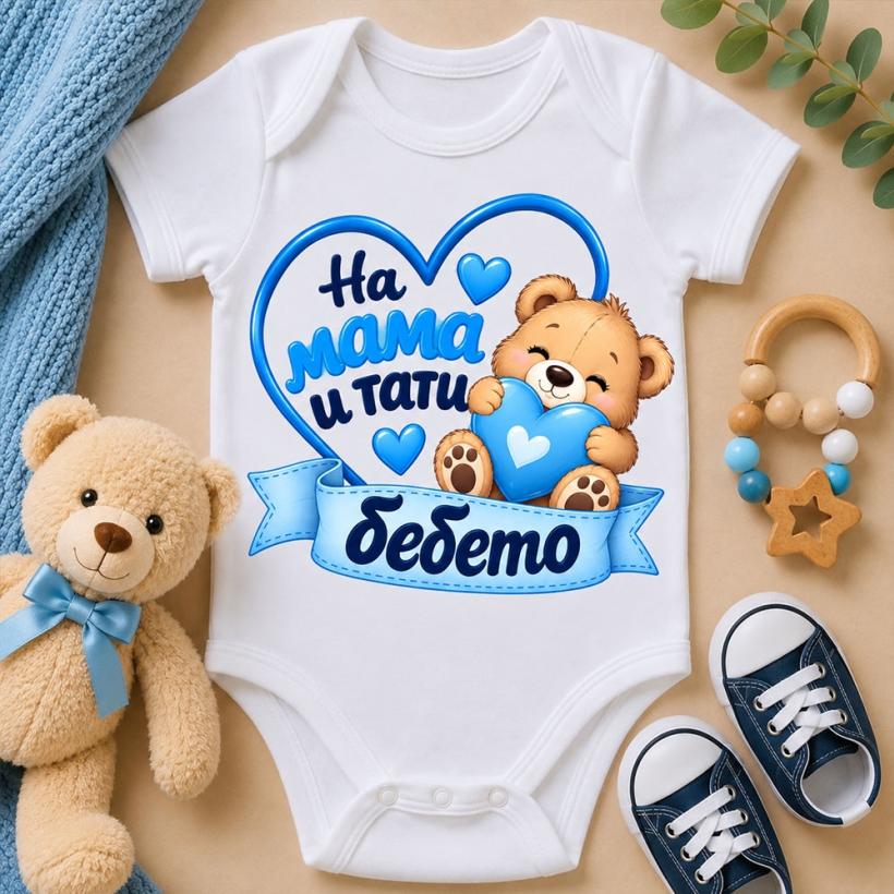Бебешко боди - на мама и тати бебето