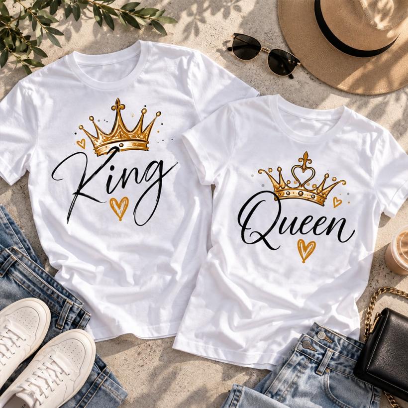 Комплект тениски Queen and King