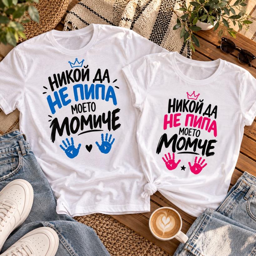 Комплект тениски Никой да не пипа