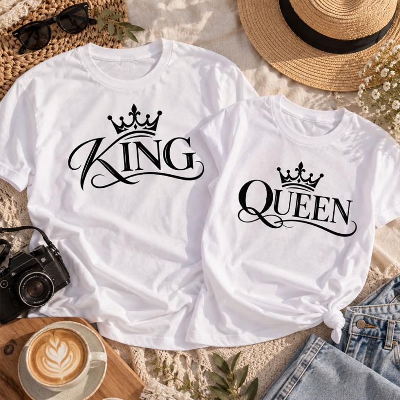Комплект тениски с щампи - King Queen
